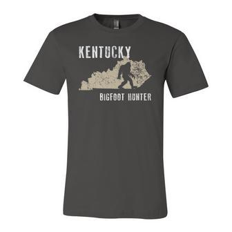 Kentucky Bigfoot Hunter Sasquatch Jersey T-Shirt | Mazezy