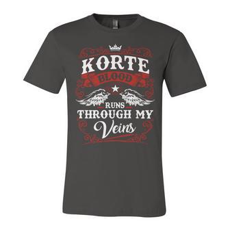 Korte Name Shirt Korte Family Name Unisex Jersey Short Sleeve Crewneck Tshirt - Monsterry CA