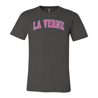 La Verne California Ca Vintage Sports Pink Jersey T-Shirt | Mazezy