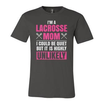 Im A Lacrosse Mom Lacrosse Sports Jersey T-Shirt | Mazezy