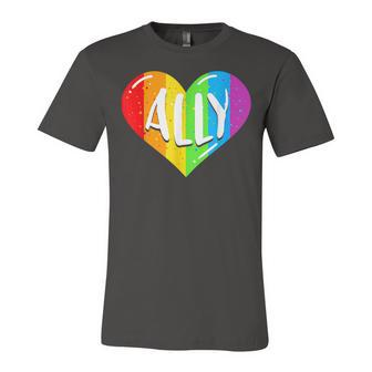 Lgbtq Ally For Gay Pride Children Jersey T-Shirt | Mazezy