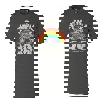 Lgbtq Proud Mom Gay Pride Lgbt Ally Rainbow Jersey T-Shirt | Mazezy