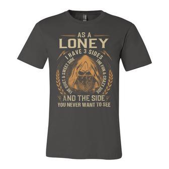 Loney Name Shirt Loney Family Name Unisex Jersey Short Sleeve Crewneck Tshirt - Monsterry UK