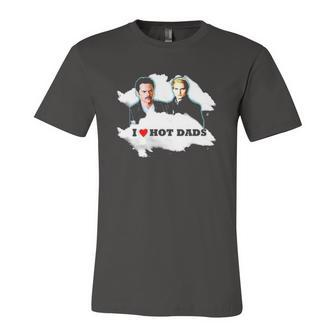 I Love Hot Dads Charlie Swan Carlisle Cullen Jersey T-Shirt | Mazezy