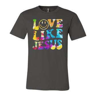 Love Like Jesus Tie Dye Faith Christian Jesus Kid Jersey T-Shirt | Mazezy