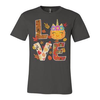 Love Unicorn Turkey Thanksgiving Happy 15 Shirt Unisex Jersey Short Sleeve Crewneck Tshirt | Favorety UK