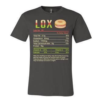 Lox Nutrition Facts Funny Christmas 12 Shirt Unisex Jersey Short Sleeve Crewneck Tshirt | Favorety DE