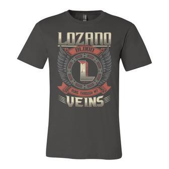 Lozano Blood Run Through My Veins Name Unisex Jersey Short Sleeve Crewneck Tshirt - Seseable
