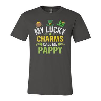 My Lucky Charms Call Me Pappy St Patricks Day Matching Jersey T-Shirt | Mazezy