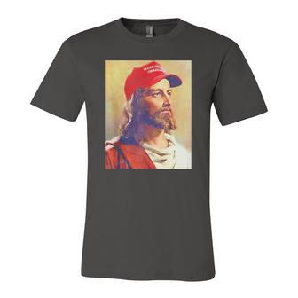 Maga Jesus Is King Ultra Maga Donald Trump Jersey T-Shirt | Mazezy