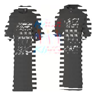 Maga King Ultra Maga Patriotic Trump Patriotic American Flag Jersey T-Shirt | Mazezy