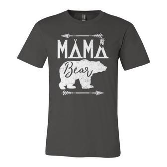 Mama Bear For Wife Mommy Matching Jersey T-Shirt | Mazezy