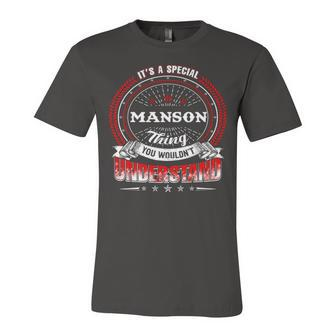 Manson Shirt Family Crest Manson T Shirt Manson Clothing Manson Tshirt Manson Tshirt Gifts For The Manson Unisex Jersey Short Sleeve Crewneck Tshirt - Seseable