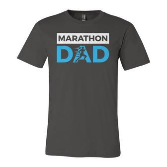 Marathon Dad Sport Running Fathers Day Jersey T-Shirt | Mazezy