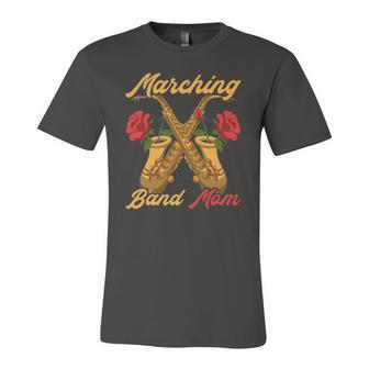 Marching Band Mom Saxophonist Jazz Music Saxophone Jersey T-Shirt | Mazezy
