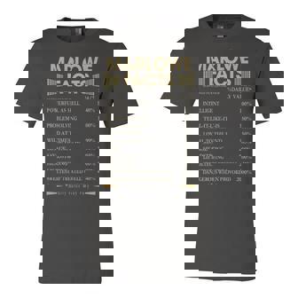 Marlowe Name Gift Marlowe Facts Unisex Jersey Short Sleeve Crewneck Tshirt | Seseable UK