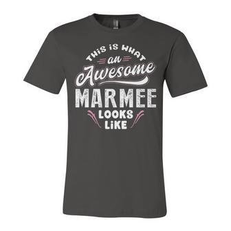 Marmee Grandma Gift This Is What An Awesome Marmee Looks Like Unisex Jersey Short Sleeve Crewneck Tshirt - Seseable
