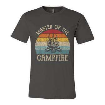 Master Of The Campfire Camping Retro Camper Unisex Jersey Short Sleeve Crewneck Tshirt - Monsterry CA