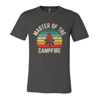 Master Of The Campfire Vintage Camping Unisex Jersey Short Sleeve Crewneck Tshirt - Monsterry CA