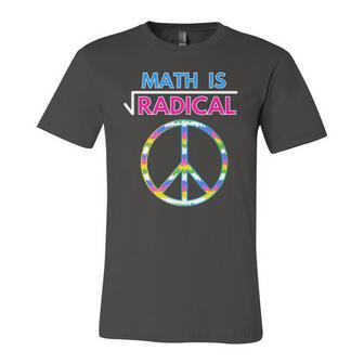 Math Is Radical Peace Sign For Math Teachers Jersey T-Shirt | Mazezy