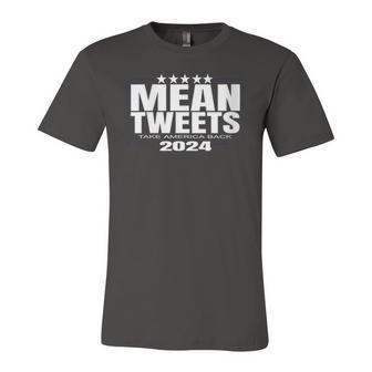 Mean Tweets Mean Tweets 2024 4Th Of July V-Neck Jersey T-Shirt | Mazezy