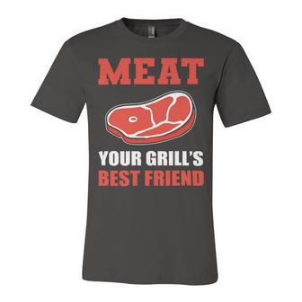 Meat Your Grill’S Best Friend Butcher Chef Cook Bbq Unisex Jersey Short Sleeve Crewneck Tshirt | Favorety CA