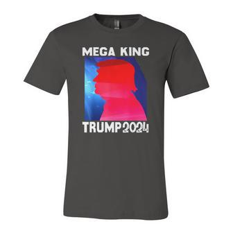 Mega King Usa Flag Proud Ultra Maga Trump 2024 Anti Biden Jersey T-Shirt | Mazezy