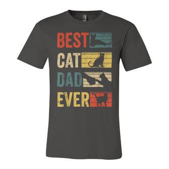 Mens Best Cat Dad Ever Funny Fathers Day Gifts 461 Trending Shirt Unisex Jersey Short Sleeve Crewneck Tshirt | Favorety DE