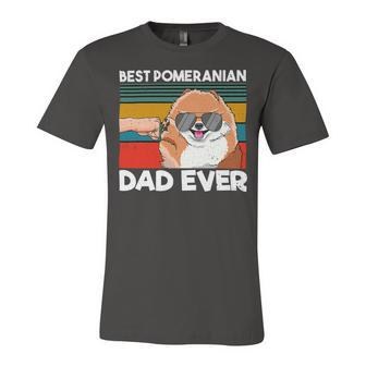 Mens Best Pomeranian Dad Ever Dog Dad Fist Bump T-Shirt Unisex Jersey Short Sleeve Crewneck Tshirt - Seseable
