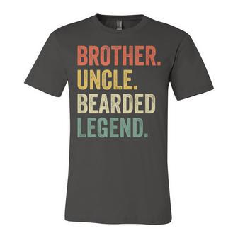 Mens Funny Bearded Brother Uncle Beard Legend Vintage Retro V2 Unisex Jersey Short Sleeve Crewneck Tshirt - Seseable