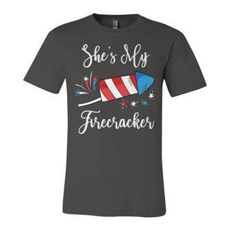 Mens Shes My Firecracker Funny 4Th Of July For Men Unisex Jersey Short Sleeve Crewneck Tshirt - Seseable