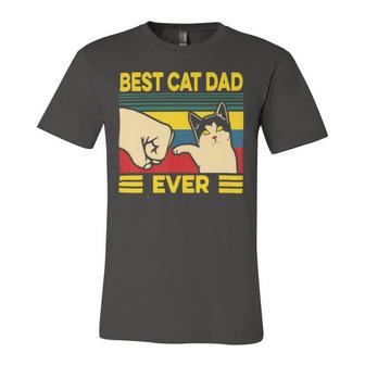 Mens Vintage Best Cat Dad Ever Bump Fit 240 Shirt Unisex Jersey Short Sleeve Crewneck Tshirt | Favorety DE