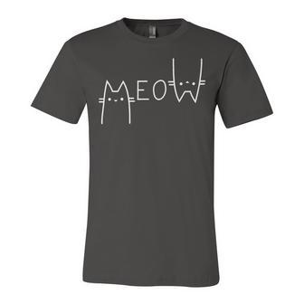 Meow Cat Shirt Meow Kitty Funny Cats Mom And Cat Dad 238 Trending Shirt Unisex Jersey Short Sleeve Crewneck Tshirt | Favorety