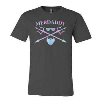 Merdaddy Security Merman Merdad Daddy Costume Fathers Day Jersey T-Shirt | Mazezy