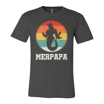 Merdpapa Security Merman Mermaid Daddy Fish Fathers Day Jersey T-Shirt | Mazezy