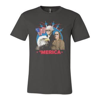 Merica Patriotic Party American Flag Eagle Jersey T-Shirt | Mazezy