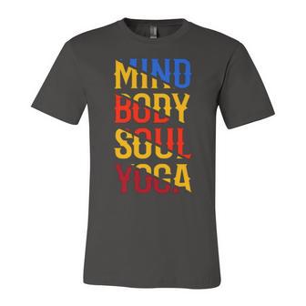 Mind Body Soul Yoga 114 Trending Shirt Unisex Jersey Short Sleeve Crewneck Tshirt | Favorety UK