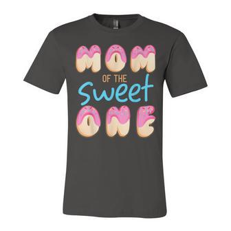 Mom Of Sweet One First Birthday Party Matching Family Donut Unisex Jersey Short Sleeve Crewneck Tshirt - Seseable
