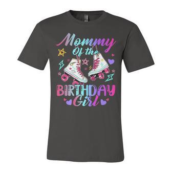 Mommy Of The Birthday Girl Rolling Birthday Roller Skates Unisex Jersey Short Sleeve Crewneck Tshirt - Seseable