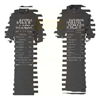 Montana Name Gift Montana Facts Unisex Jersey Short Sleeve Crewneck Tshirt | Seseable CA