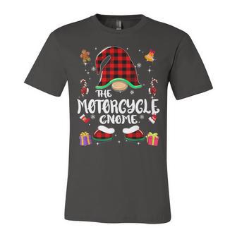 Motorcycle Gnome Buffalo Plaid Red 460 Shirt Unisex Jersey Short Sleeve Crewneck Tshirt | Favorety UK