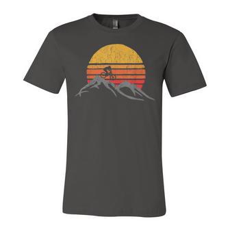 Mountain Bike Vintage Sunset Design Graphic 235 Trending Shirt Unisex Jersey Short Sleeve Crewneck Tshirt | Favorety UK