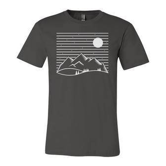 Mountains Nature Outdoor Adventure Nature Lover Jersey T-Shirt | Mazezy