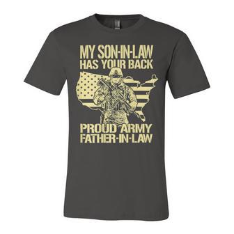 My Soninlaw Has Your Back Proud Army 688 Shirt Unisex Jersey Short Sleeve Crewneck Tshirt | Favorety AU