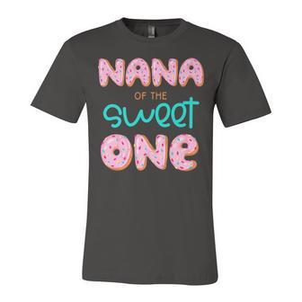 Nana Of The Sweet One First Birthday Matching Family Donut Unisex Jersey Short Sleeve Crewneck Tshirt - Seseable
