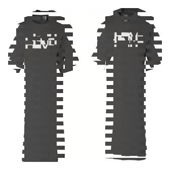 Nebraska Home Love US State Outline Silhouette Jersey T-Shirt | Mazezy