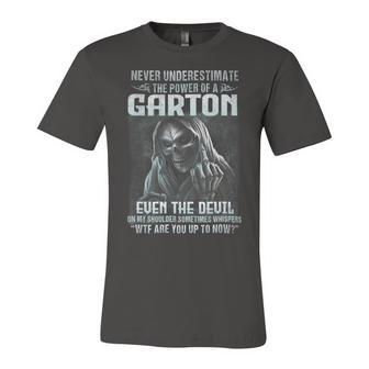 Never Underestimate The Power Of An Garton Even The Devil V2 Unisex Jersey Short Sleeve Crewneck Tshirt - Seseable