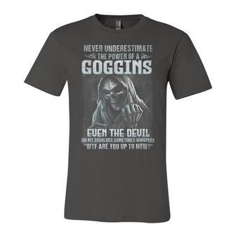 Never Underestimate The Power Of An Goggins Even The Devil V2 Unisex Jersey Short Sleeve Crewneck Tshirt - Seseable