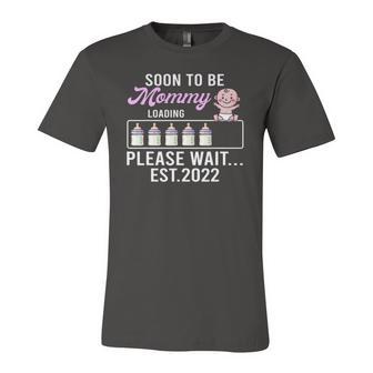 New Mom Pregnancy Announcement Soon To Be Mommy Jersey T-Shirt | Mazezy