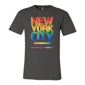 New York City Illustration Graphic Style Cool New York City Jersey T-Shirt | Mazezy